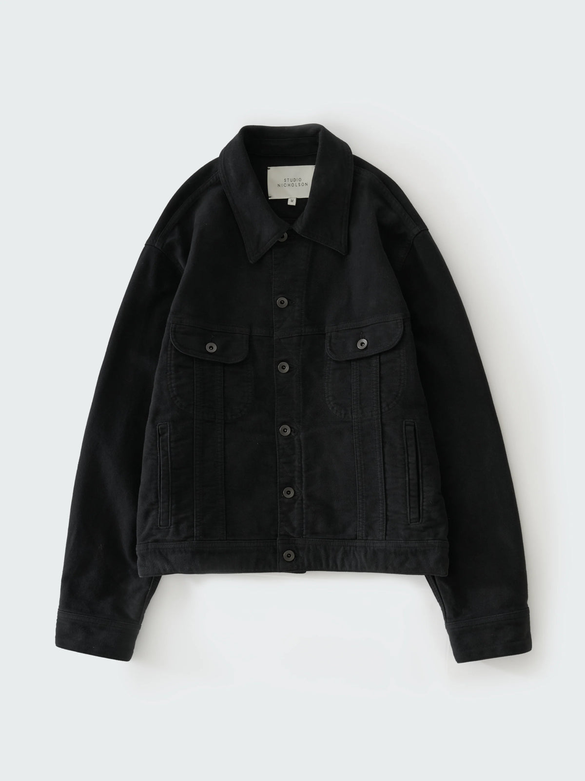 Studio Nicholson Derby Moleskin Jacket Black