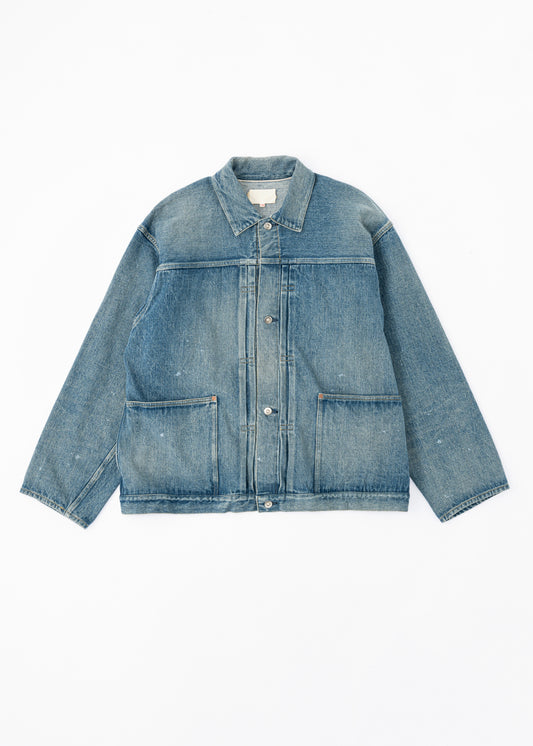 Yoko Sakamoto PLEATS JACKET USED INDIGO