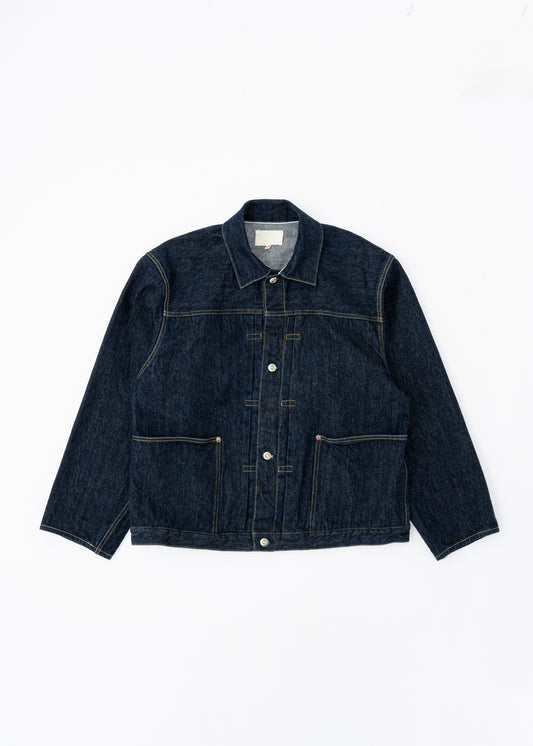Yoko Sakamoto PLEATS JACKET INDIGO