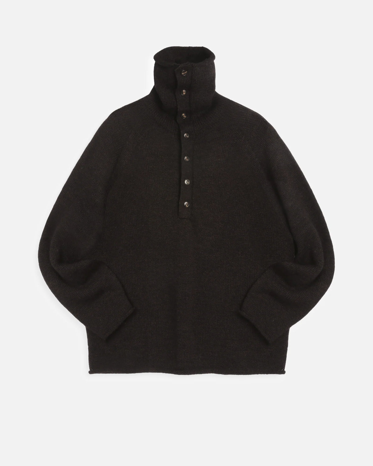 YMC Runaway Neck Jumper Dark Brown