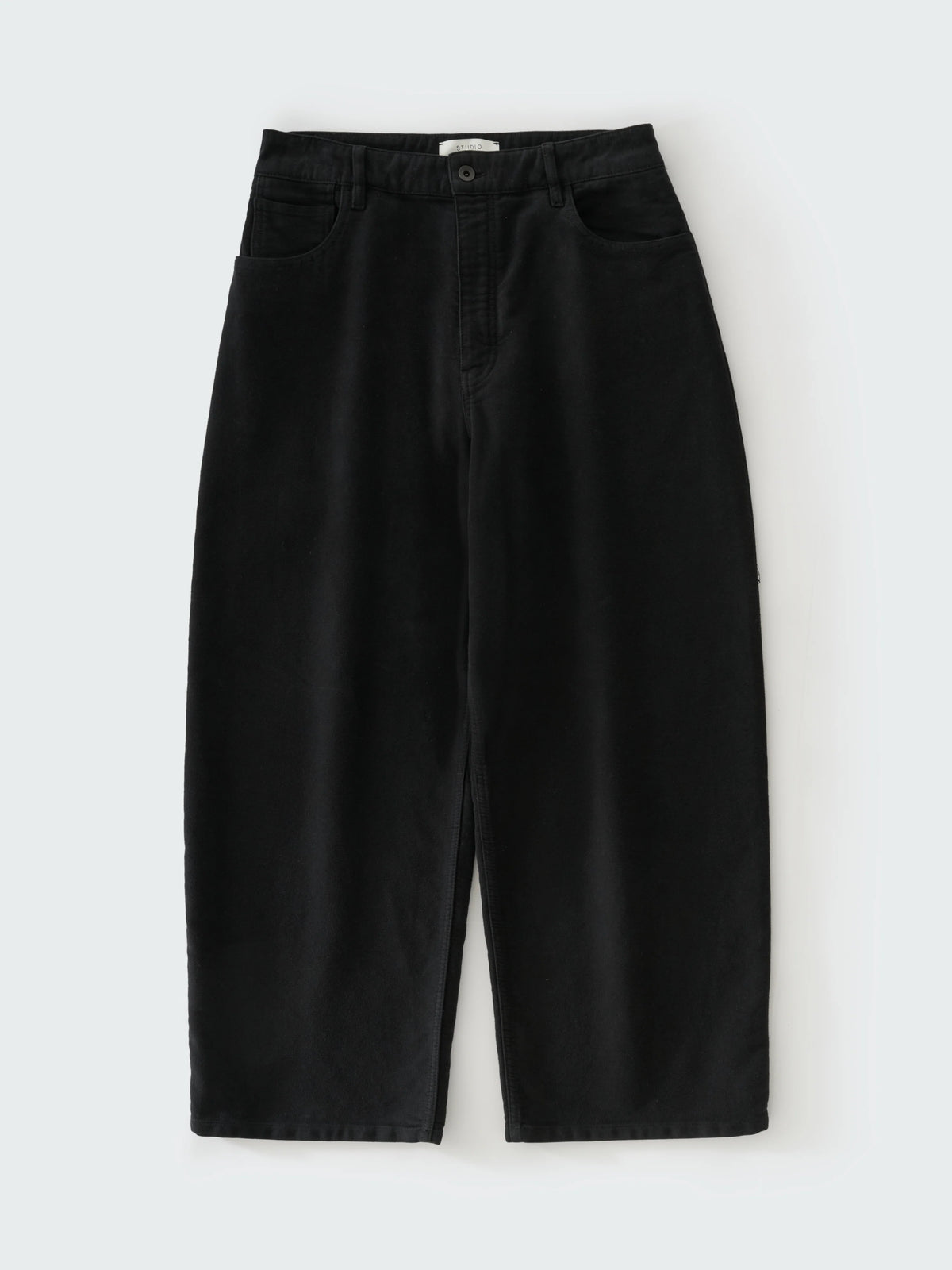 Studio Nicholson Paolo Moleskin Wide Leg Pant Black