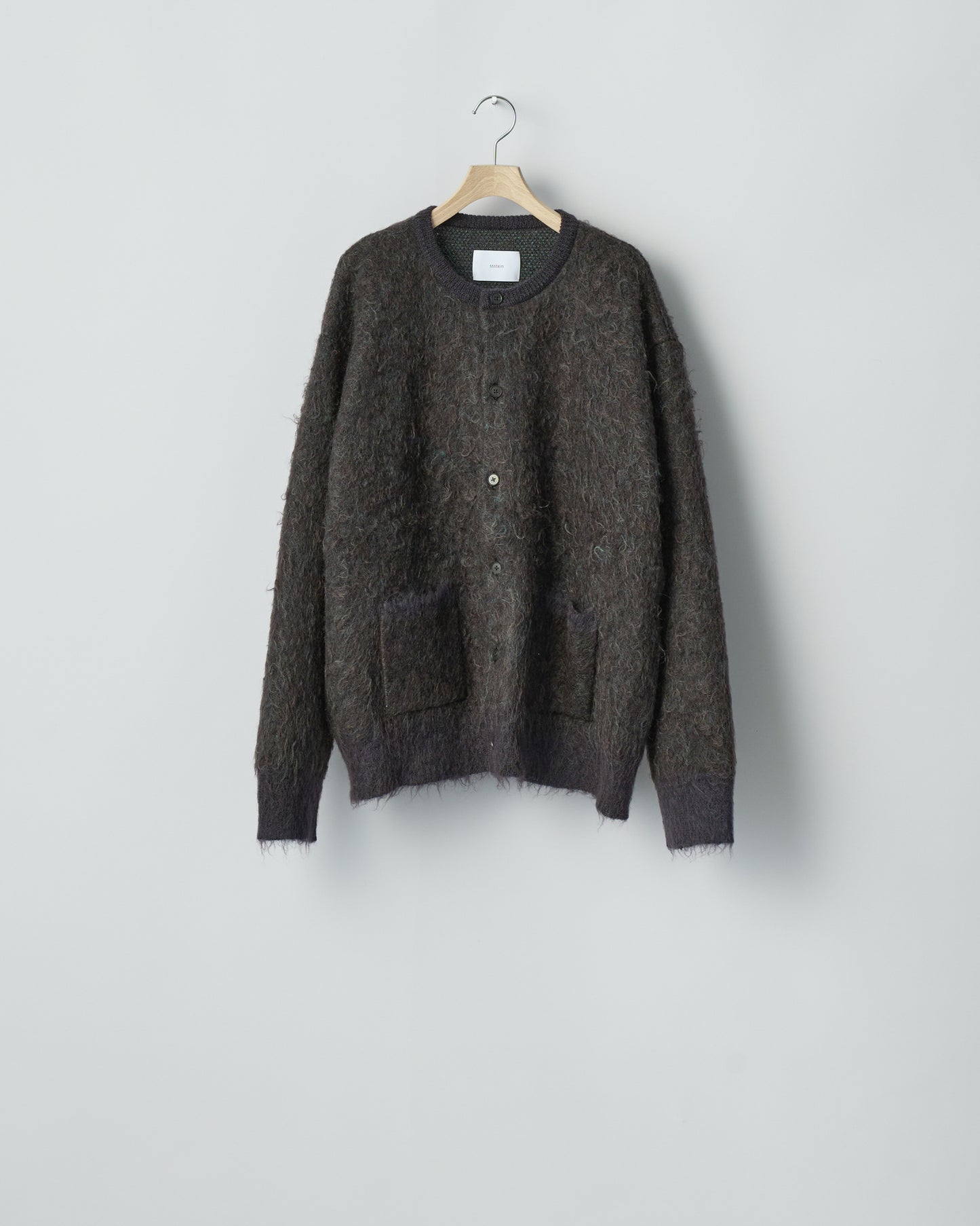 ssstein KID MOHAIR MIX JACQUARD KNIT CARDIGAN