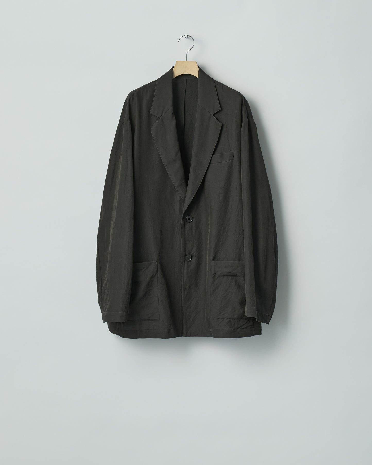 ssstein WOOL SILK SINGLE BREASTED JACKET