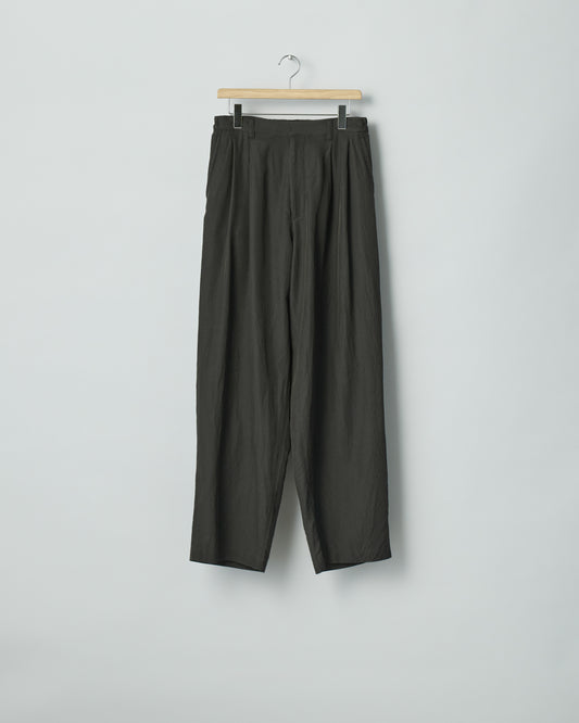 ssstein WOOL SILK WIDE EASY TROUSERS