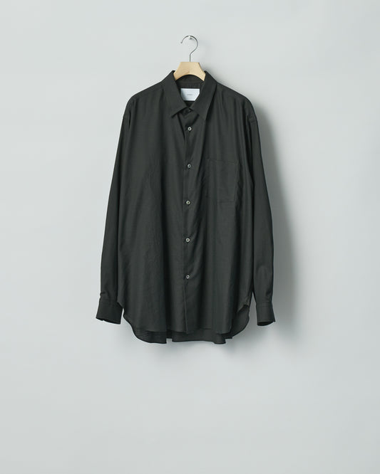 ssstein COTTON SILK OVERSIZED REGULAR COLLAR SHIRT