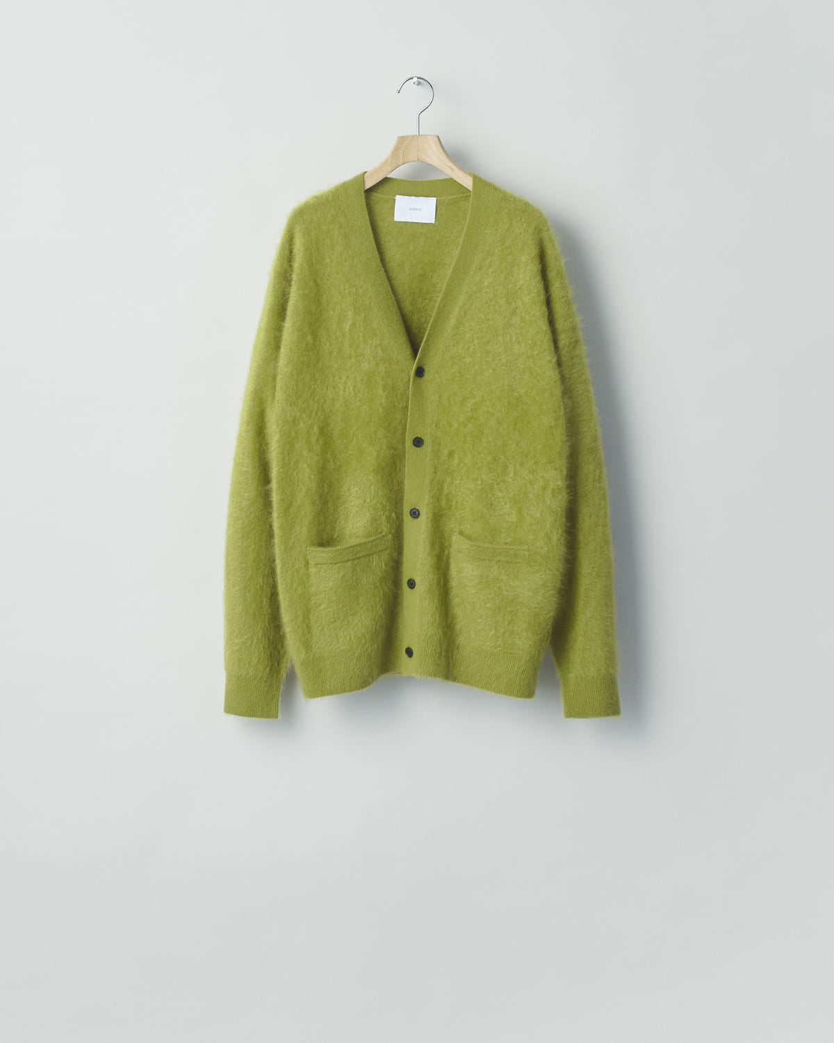 ssstein OLIVE CASHMERE SHAGGY CARDIGAN